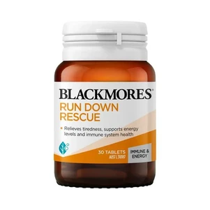 (PRE ORDER) Blackmores Run Down Rescue 30 Tablets shelf life 2yrs